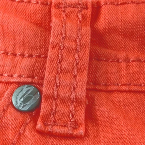 Nine West Missy Capris 8/29 Orange/Coral 2 Back Pocket Sparkle Embellishments - Picture 13 of 16